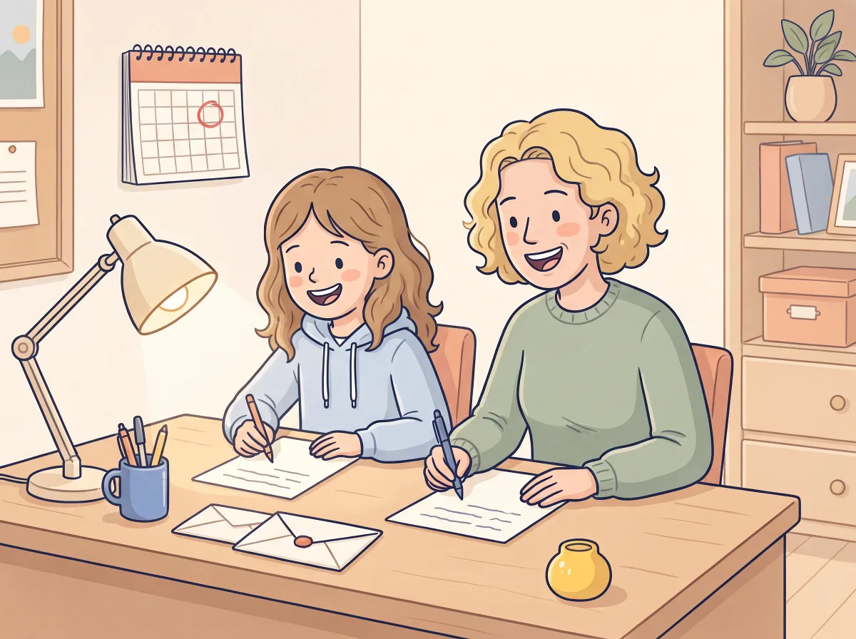 Letter to future me: a parent and child doing it together