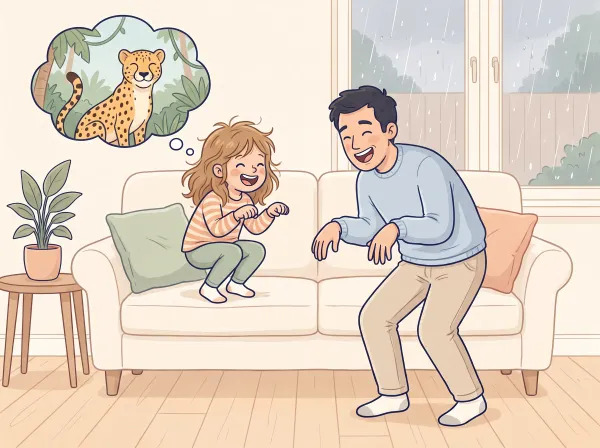 Animal for a day: a parent and child doing it together
