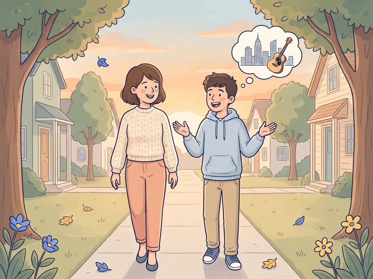 Your life at twenty: a parent and child doing it together