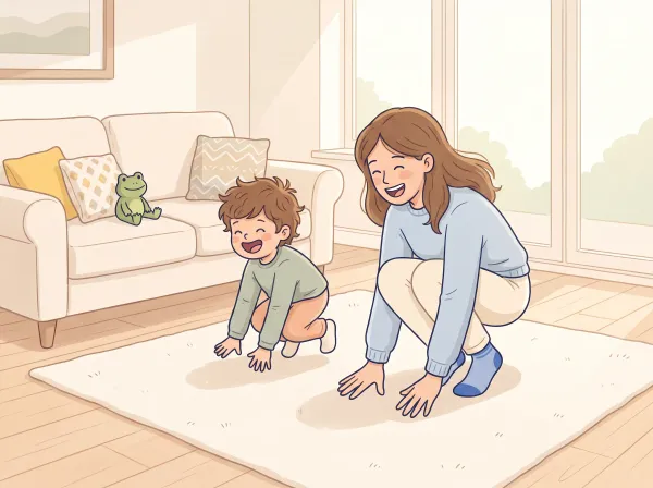 How does a frog move?: a parent and child doing it together